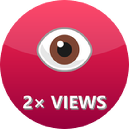 Official Double Views pass icon from Become a Youtuber!